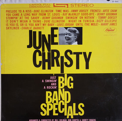 June Christy : Big Band Specials (LP, Album)
