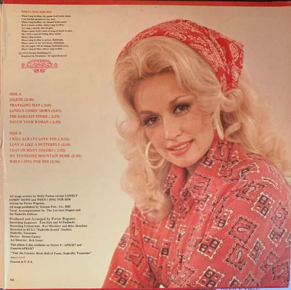 Dolly Parton : Best Of Dolly Parton (LP, Comp, RE, Ind)