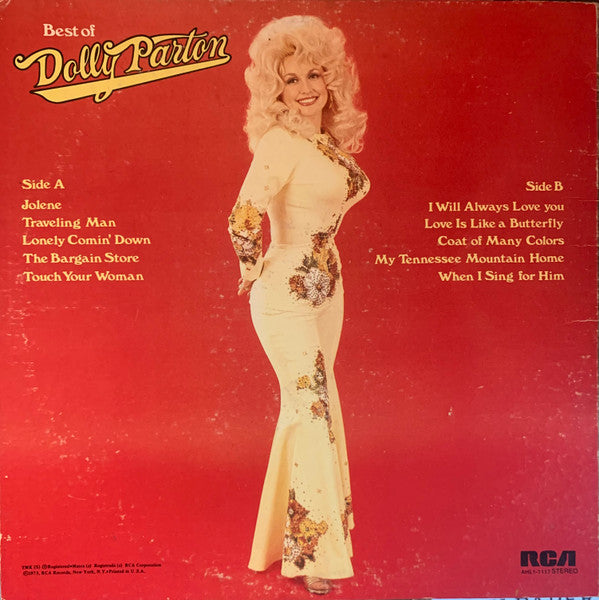 Dolly Parton : Best Of Dolly Parton (LP, Comp, RE, Ind)