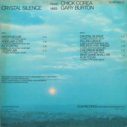 Gary Burton / Chick Corea : Crystal Silence (LP, Album)