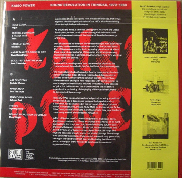 Various : Kaiso Power - Sound Revolution In Trinidad 1970 - 1980 (LP, Comp)