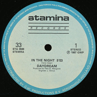 Daydream (2) : In The Night (12")