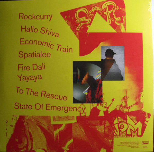 Lee "Scratch" Perry* & Mouse On Mars : Spatial, No Problem. (LP, Album, Ltd, Yel)