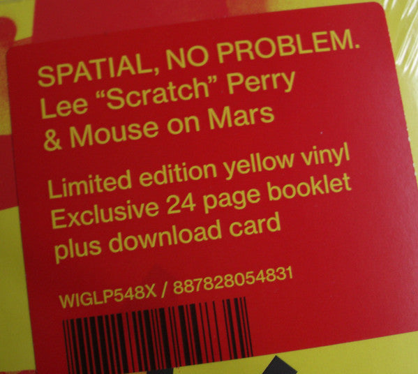 Lee "Scratch" Perry* & Mouse On Mars : Spatial, No Problem. (LP, Album, Ltd, Yel)