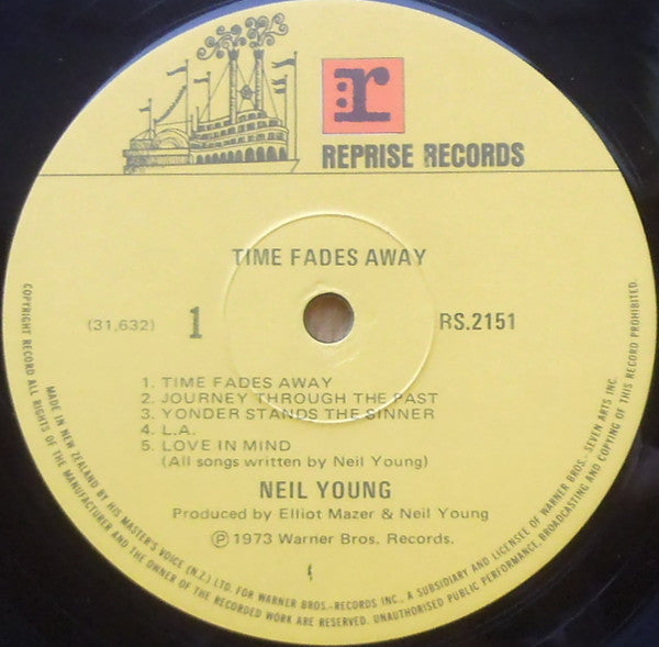 Neil Young : Time Fades Away (LP, Album)
