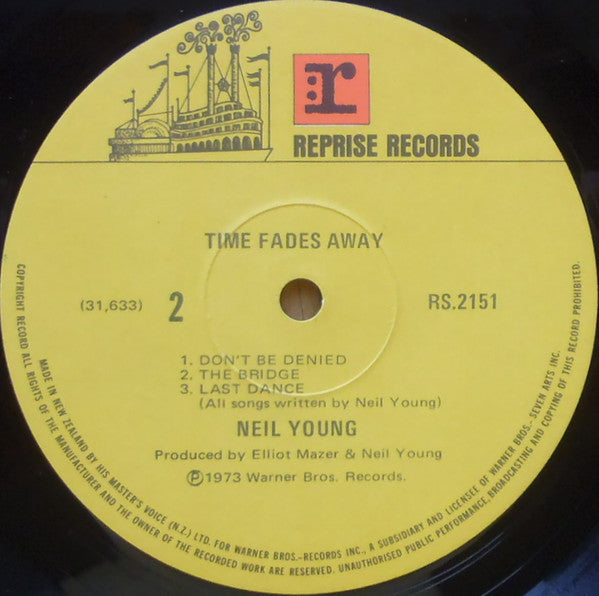 Neil Young : Time Fades Away (LP, Album)