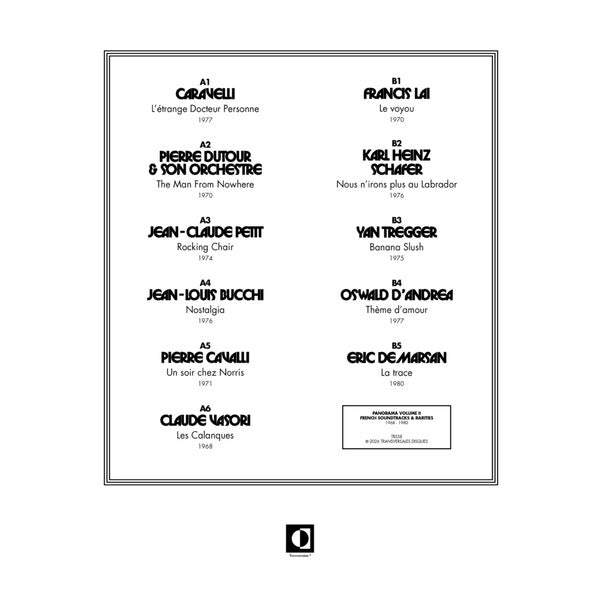 Various : Panorama Volume II (French Soundtracks & Rarities 1968-1980) (LP, Comp)