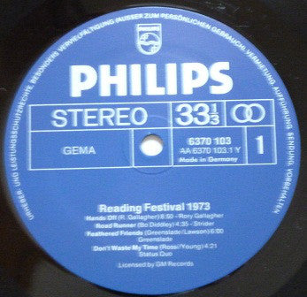 Various : Reading Festival 73 (LP, Comp)