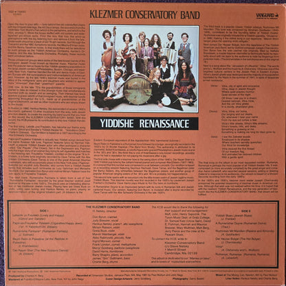 Klezmer Conservatory Band : Yiddishe Renaissance (LP, Album, RE, Hau)