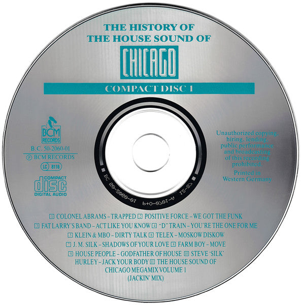Various : The History Of The House Sound Of Chicago (...From The Very Beginning...) (The Essence On Compact Disc) (3xCD, Comp)