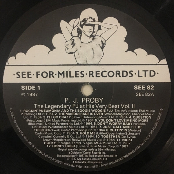 P.J.Proby* : The Legendary P.J.Proby At His Very Best Vol.2 (LP, Comp)