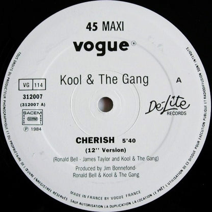 Kool & The Gang : Cherish / Fresh - Misled Medley (12", Maxi)