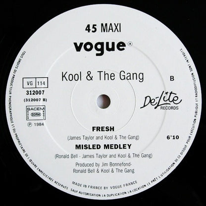 Kool & The Gang : Cherish / Fresh - Misled Medley (12", Maxi)