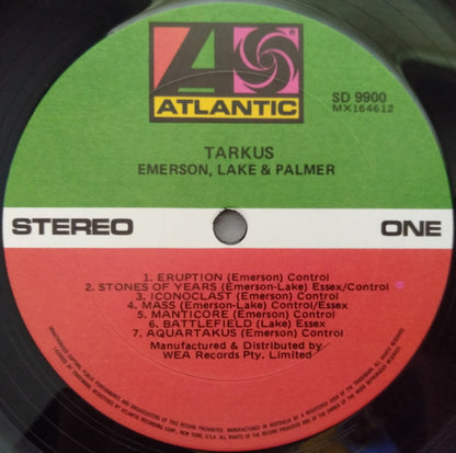 Emerson, Lake & Palmer : Tarkus (LP, Album, Gat)