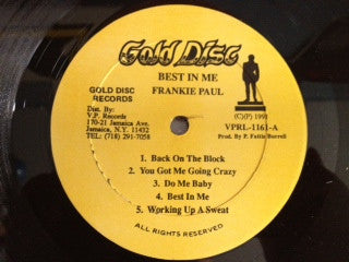 Frankie Paul : Best In Me (LP, Album)