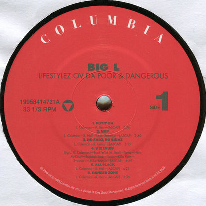 Big L : Lifestylez Ov Da Poor & Dangerous (LP, Album, RE)
