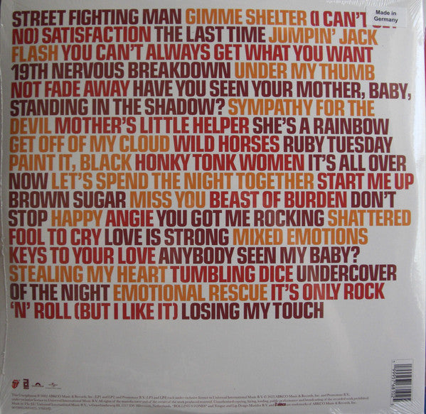 Rolling Stones* : Forty Licks (LP, Red + LP, Yel + LP, Blu + LP, Ora + Comp, Ltd,)