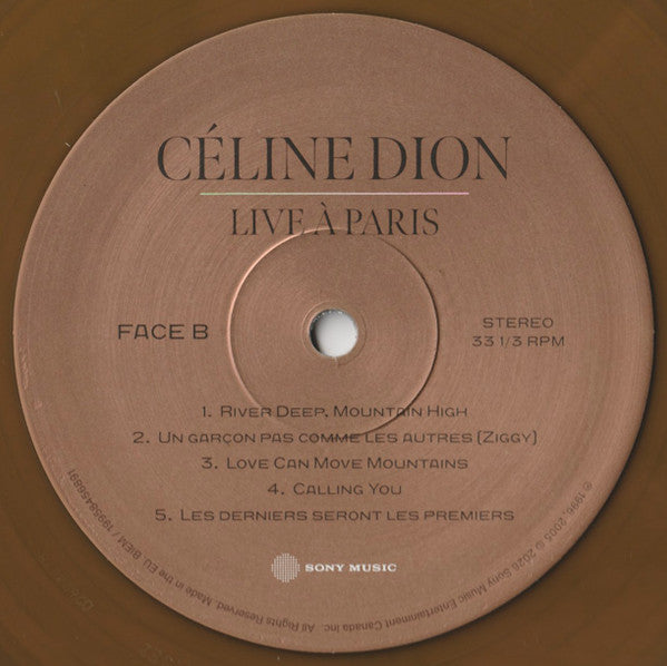 Céline Dion : Live À Paris (2xLP, Album, RE, Gol)