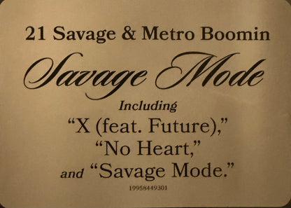 21 Savage & Metro Boomin : Savage Mode (LP, EP, RE, Bla)