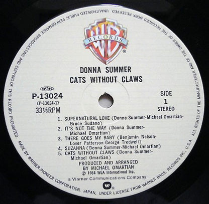 Donna Summer : Cats Without Claws (LP, Album)