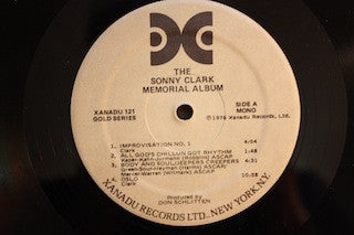 Sonny Clark : The Sonny Clark Memorial Album (LP, Album, Mono)