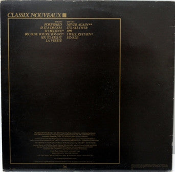 Classix Nouveaux : La Verité (LP, Album)