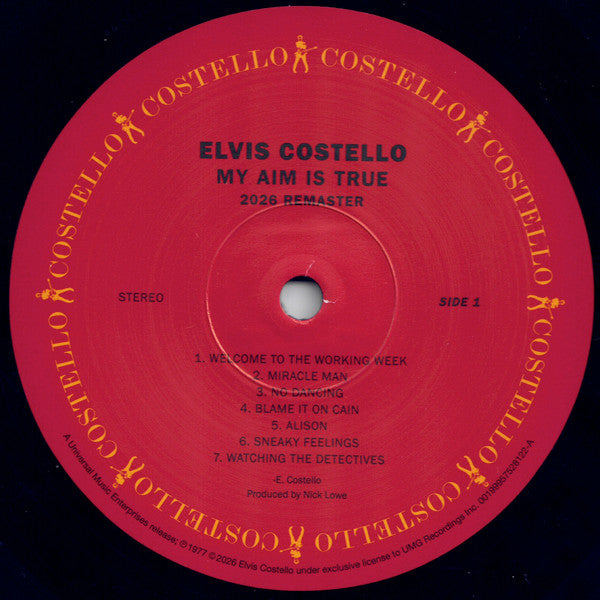 Elvis Costello : My Aim Is True (LP, Album, RE, RM, 180)