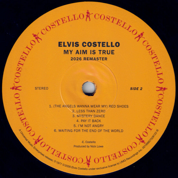 Elvis Costello : My Aim Is True (LP, Album, RE, RM, 180)