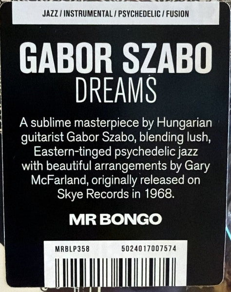 Gabor Szabo : Dreams (LP, Album, RE)