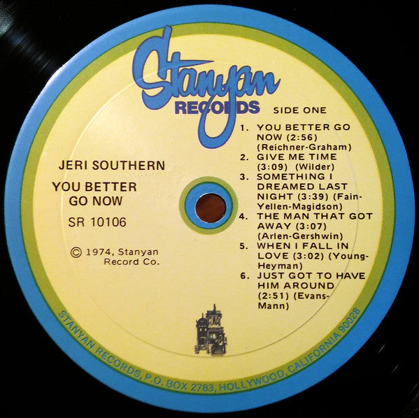 Jeri Southern : You Better Go Now (LP, Album, Mono, RE)