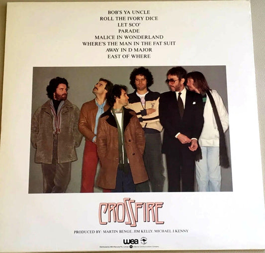 Crossfire (9) : East Of Where (LP, Album)
