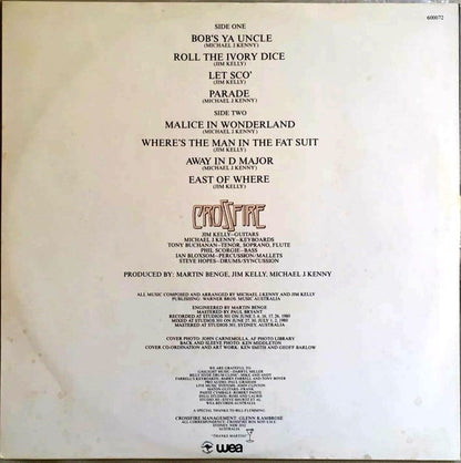 Crossfire (9) : East Of Where (LP, Album)