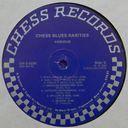 Various : Blues Rarities - Rare And Unissued Recordings (2xLP, Comp, RE)