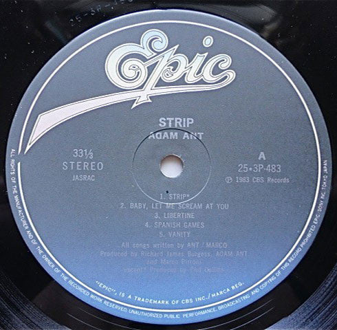 Adam Ant : Strip (LP, Album)