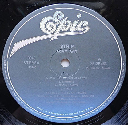 Adam Ant : Strip (LP, Album)