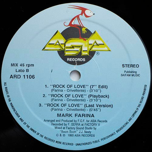 Mark Farina (2) : Rock Of Love (12")