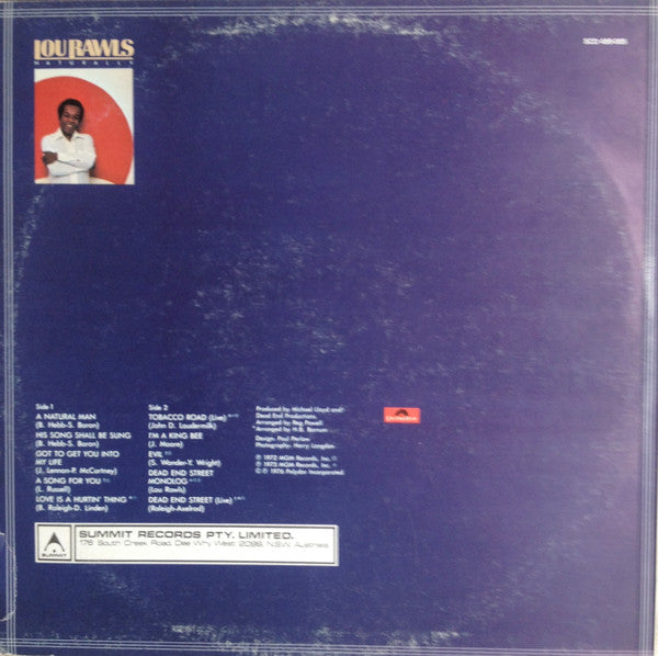 Lou Rawls : Naturally (LP, Comp)