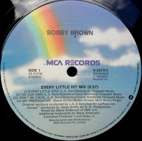 Bobby Brown : Every Little Hit Mix (12", Maxi)