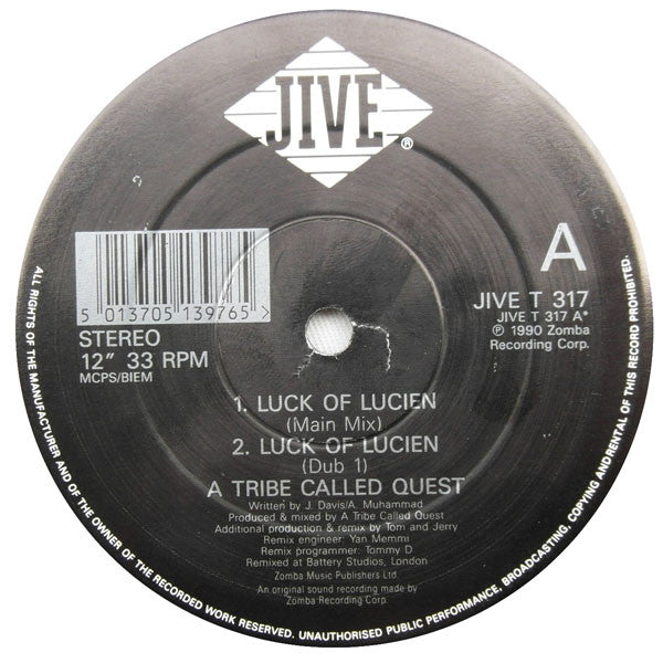 A Tribe Called Quest : Luck Of Lucien (12")