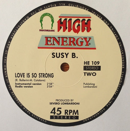 Susy B. : Love Is So Strong (12")