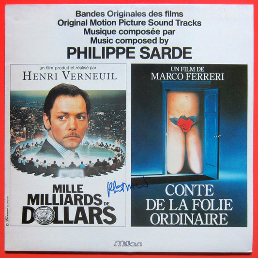Philippe Sarde : Mille Milliards De Dollars / Conte De La Folie Ordinaire (Bandes Originales Des Films) (LP, Album)