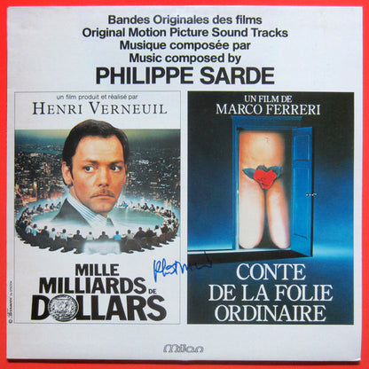 Philippe Sarde : Mille Milliards De Dollars / Conte De La Folie Ordinaire (Bandes Originales Des Films) (LP, Album)