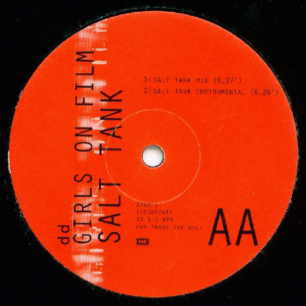 DD* : Girls On Film (Tin Tin Out / Salt Tank Remixes) (12", Promo)