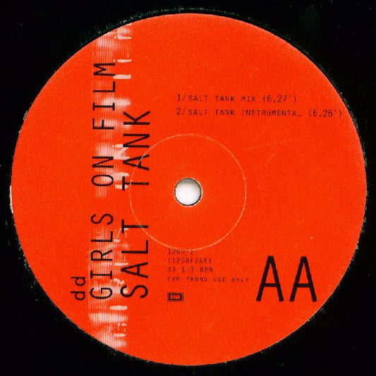DD* : Girls On Film (Tin Tin Out / Salt Tank Remixes) (12", Promo)