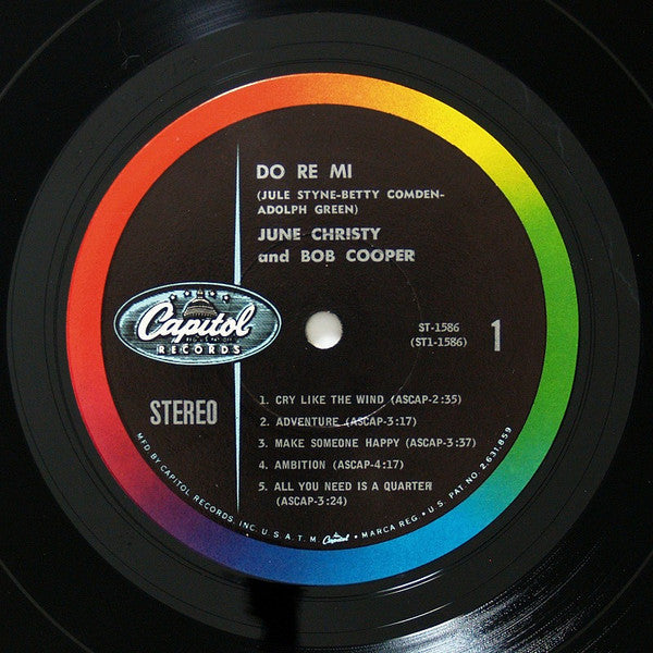 June Christy And Bob Cooper : Do-Re-Mi (A Modern Interpretation Of The Hit Broadway Musical) (LP, Album)