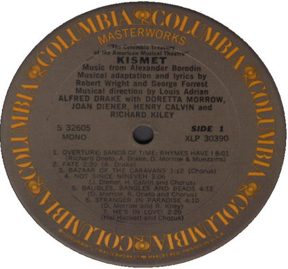 Alfred Drake & The Kismet Original Broadway Cast : Kismet (LP, Mono, RE)