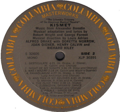 Alfred Drake & The Kismet Original Broadway Cast : Kismet (LP, Mono, RE)