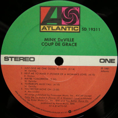 Mink DeVille : Coup De Grâce (LP, Album, Spe)