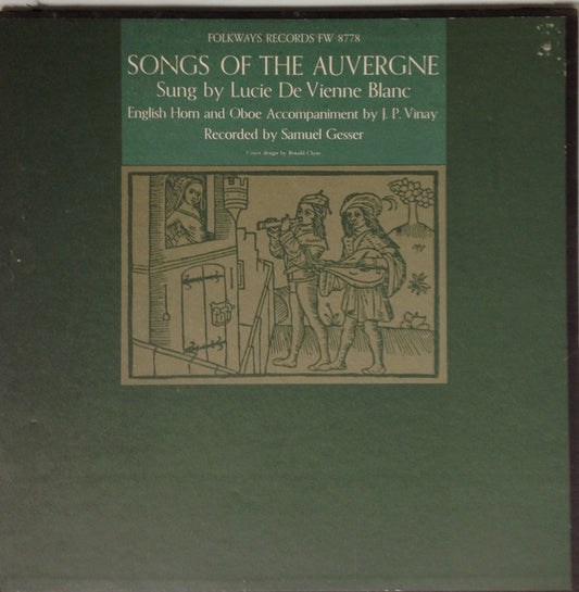 Lucie De Vienne Blanc : Songs Of The Auvergne (LP, Album)