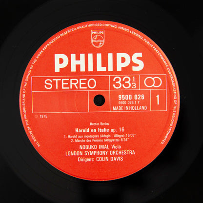 Hector Berlioz / Nobuko Imai, London Symphony Orchestra, Sir Colin Davis : Harold En Italie (LP)